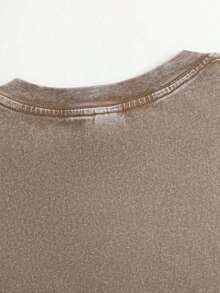 Anboa Men's 3-Pack Washed Oversized Tee Set, 230g Heavy Cotton Basic T-Shirts - Coffee BrownGreyBlack咖灰黑 - 查看 6