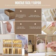 Vicyol S&D Zapatero Modular Plegable con Puerta Transparente. Sin Instalación. - 2X9 PISOS - Ver 6