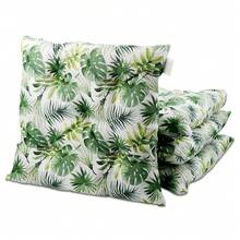 Juego 2 / 4 / 6 / 8 Unidades Cojín Silla Jardin Exterior, Asiento Cuadrado para Patio Terraza, Lavable a Máquina, Almohadilla Tejido Fuerte y Duradero, Oficina, Coche , 40x40x5 cm - Hoja Verde - Ver 6