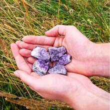 Natural Amethyst Cluster, Geode Amethyst Rock Crystal Cluster, Occult Gem Collection Specimen, Amethyst Geode, Unprocessed Natural Crystal, Christmas Gift, Indoor Decor Stone, Holiday Gift - Violet Purple - View 6