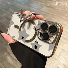 Este teléfono con lentes todo en uno y acabado electrochapado magnético admite carga inalámbrica magnética y es compatible con phone 16 Pro Max, 16, 15 Pro, 14, 14 Plus/14 Pro Max, 13, 13 Pro, 12 Pro, 11/11 Pro y la serie Pro. Es un excelente teléfono para amigos, cumpleaños y festividades. - Plateado - Ver 3