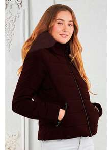 Women Winter Coats - Vino - 查看 4