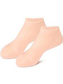 High Elasticity Silicone Socks, Reusable SPA Socks, Anti-Slip Gel Heel Socks, Suitable For Men & Women With Dry Skin, Dry Feet, Rough Skin For At-Home Foot Care. Use With Your Favorite Lotion And Moisturizer.,Bag,Organizer,Storage. - Multicolor - View 9