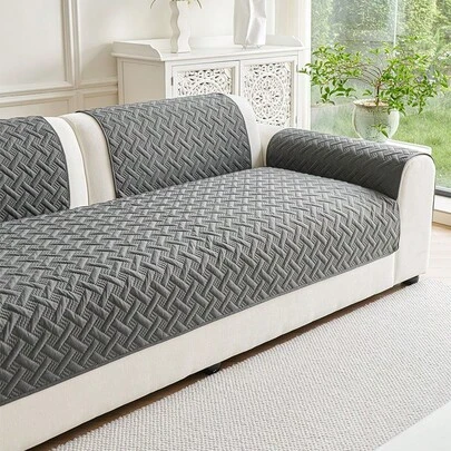 1 pieza Alfombra para sofá, unicolor universal para las cuatro estaciones, alfombra protectora contra arañazos de mascotas, cubierta de sofá amiga de las mascotas, alfombra para sofá, protección de muebles para dormitorio, oficina y sala de estar, decoración del hogar (las fundas de almohada, respaldos y guantes deben comprarse por separado)