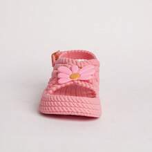 Kit Of 2 Pairs Of Girls' Daisy Sandals, Lightweight And Comfortable, Braided School Shoes - 藍色+粉紅色 - 查看 5