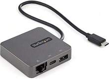 Adaptateur multiport USB-C StarTech.com - Station d'accueil USB Type-C - HDMI ou VGA - avec câble de 29 cm - avec ports USB A et USB Type-C - Gris foncé - Voir 1