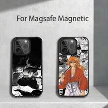 Anime R-Rurouni K-Kenshin Phone Case Covercompatible with  17,16,15,14,13,12,11,Pro,Max,Plus,Mini,SE4,E Magnetic Magsafe Wireless Charging-Covercompatible with  17 Hülle, 17 pro Hülle, 17 promax Hülle - Z4 - Übersicht 1