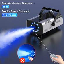 U'King Christmas Party Atmosphere Machine, 1200W RGB Fog Machine Halloween, LED Smoke Machine With Wireless Remote Control, With 14 Colorful LED Lights, Professional Stage Smoke Machine For Parties Concerts Events Weedings Christmas DJ Disco - UK Plug(220-240V) - View 6