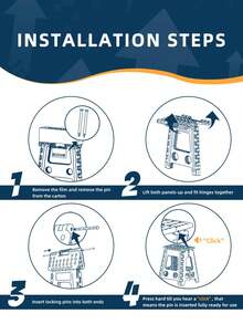 1 Pack 43cm Folding Step Stool - Black Foldable Stool Step Stool Portable Folding Stool Foldable Step Folding Stool Bathroom Stool Folding Chair Footstool Up To 136kg For Adults - 黑色 - 查看 4