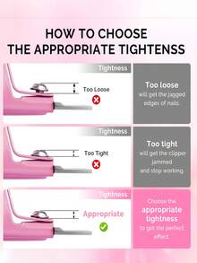 Nail Clippers,Pink False Nail Tip Cutter,Adjustable Nail Clippers,Acrylic Nail Cutter With 15PCS Magnet,Violet Red Premium Adjustable Nail Clippers With Magnets Sizers For Acrylic Nails,Stainless Steel Nail Cutter Trimmer For Artificial Fake False Tips