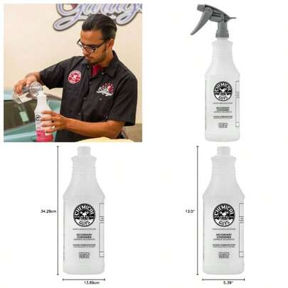 ACC130 Professional Resistant Heavy Duty Bottle and Sprayer 32 oz