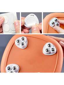 4个/8个360°顺滑静音旋转脚轮，自粘式家具轮，方便移动家具、咖啡机和储物箱 - 多种款式和颜色可选