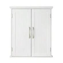 Teamson Home Wooden Bathroom Furniture Wall Medicine Cabinet White