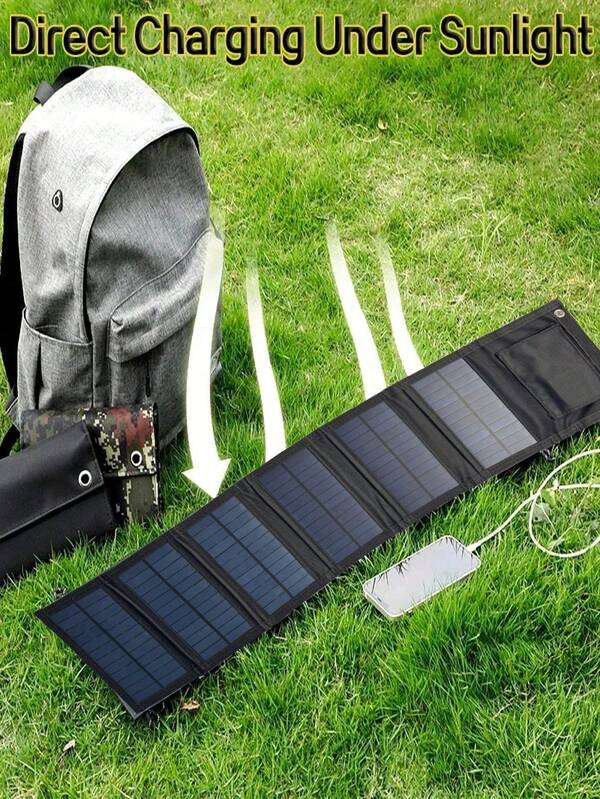 Solar Panel Charging Portable Foldable Phone USB Charging Board Outdoor Power Bank Travel Charger For Home Use