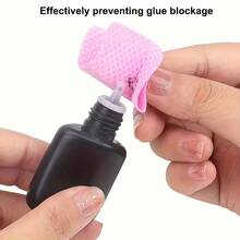200pcs Lint-Free Nail Wipes - Professional Nail Polish Remover Pads, Unscented, UV Gel Cleansing Tissues For Manicure Prep And Finish - 藍色 - 查看 2