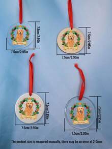 Personalized Dog & Owner Name Ornament, Custom Ceramic Christmas Decoration, Customized Photo Dog Memorial Ornament, Christmas Home Decor, Christmas, Handmade Holiday Gift For Pet Lovers, Dog Owners, Dog Christmas Ornaments, Customizable Picture Christmas Tree Decorations, Family, Kids, Pet, Friend