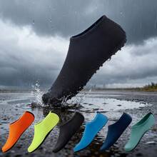 1pair Beach Socks, Snorkeling Shoes, Suitable For Both Men And Women. Equipment For Swimming And Diving. Swimming And Diving Socks. Swimming Shoes. Anti-Cut Soft Soles. Barefoot Walking For Beach Exploration And Stream Hiking. - Multicolor - View 2