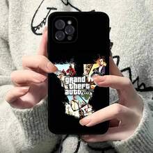 Custodia per telefono compatibile con GTA 6 G-Grand Theft Auto, adatta per iPhone 17, 16, 15 Plus, X, 14, 11, 12, 13 Mini, Pro, Max. Custodia compatibile con 17, 17 Pro, 17 Pro Max
