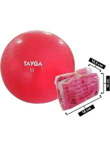 Tayga Pelota Fitness para Entrenamiento de Yoga Pilates - Gris - Ver 6