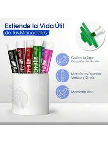 MAGMALIFE Marcadores para Pizarrón Blanco Set de 24 Piezas, 8 Colores a Elegir, Tinta de Secado Rápido, Borrado Fácil, Sin Olor Fuerte, Plumones para Escuela Oficina Casa y Presentaciones - 1 - Ver 4