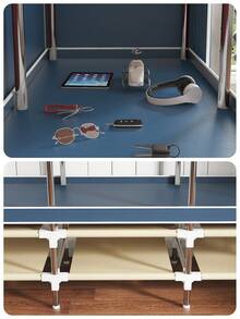 1 Piece Large Capacity Portable Wardrobe, Modern Minimalist Style, Solid Color Fabric Cover, Easy Assembly Clothing Organizer, Design With Separate Hanging Area And Storage Drawers, Steel Frame Structure, Suitable For Home, Bedroom, Apartment, Room Storage Furniture - Multicolor - View 10