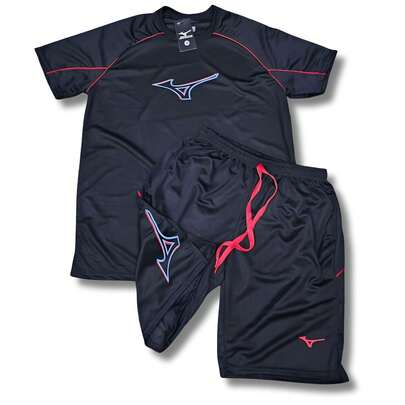 Conjunto Dry-Fit Camisa + Short Masculino Logo Silk