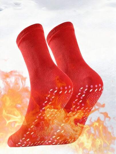 Calcetines térmicos para mujer, calcetines a prueba de frío, calcetines de masaje, efecto relajante magnético para clima frío, deportes de invierno, oficina, hogar. Calcetines de invierno suaves con calor, circulación sanguínea, regalo ideal para mujeres. Los calcetines son adecuados para calcetines de invierno cálidos, 1 par