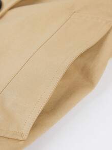 ZIAI High Quality Classic New Women's Double-Breasted Belted Long Trench Coat - Khaki - View 10