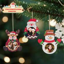 Personalized Photo Customized Christmas Stocking Hanger, Your Beautiful Photo's 1st Birthday Photo, Travel Photo, Holiday Party Photo Customized Christmas Ornament Ball, Christmas Tree Decoration, Christmas Gift - Multicolor - View 10