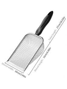 Stainless Steel Cat Litter Shovel Small Hole Bentonite Mineral Sand Rutin Chicken Shovel Filter Shovel Pet Supplies