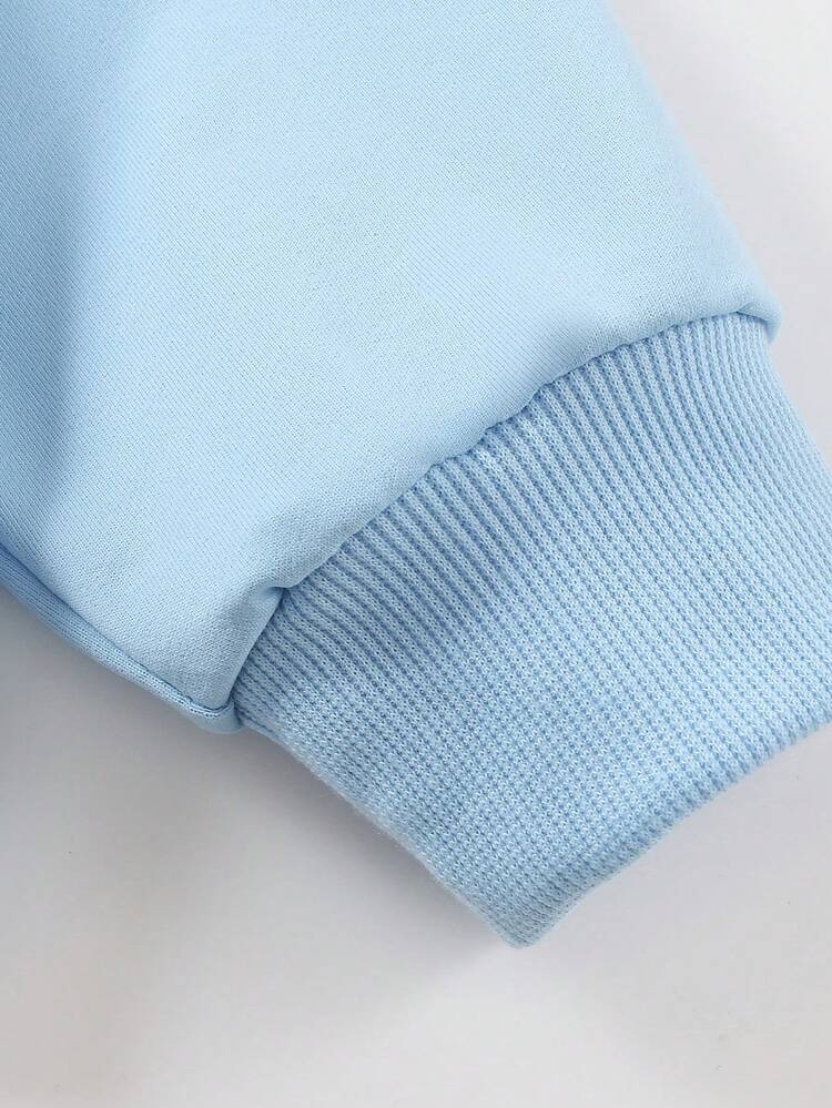 Sudadera con capucha de estilo de dibujos animados de niño con imagen de niño de píxeles y estampado de monedas de oro para niño preadolescente, ropa de estudiante de manga larga para otoño e invierno - Azul - Añade 7