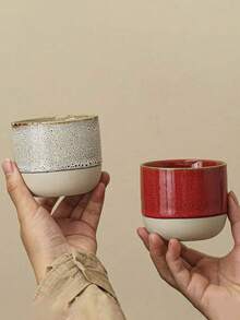 1 chiếc cốc cà phê đậm đặc kiểu Saudi với lớp men rạn, cốc nước cá nhân bằng gốm sứ phong cách retro sáng tạo, cốc cà phê Saudi, cốc cà phê thủ công kiểu Trung Đông, thích hợp cho pha cà phê nhỏ giọt, espresso, cà phê Mỹ, cốc trà tại nhà/văn phòng, quà tặng sưu tầm nghệ thuật nung độc đáo, chịu nhiệt, dày dặn và chắc chắn, quà tặng mang không khí lễ hội. - Nhiều màu - Xem 2
