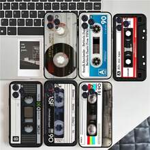 Funda de silicona suave con diseño de casete de radio magnético compatible con iPhone 17, 16, 15, 14, 13, 12, 11, Pro, Mini, XS MAX, Plus, X - Z7 - Ver 3