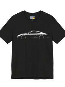 911 Shirt W 991.1 Side Silhouette  911 TShirt For Model Years 2012 2013 2014 2015 2016  Car Lover Gift T Shirt Pcar Graphic Tee - 款式10 - 查看 1