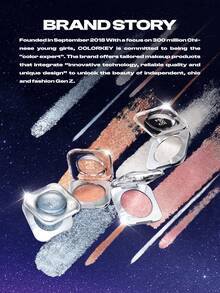 COLORKEY  Diamond Eyeshadow, Shimmery Eyeshadow Palette, High Pigment, Eyeshadow, Eye Brightening, Glitter, Pearl Shimmer, One-Step Easy To Blend Eyeshadow, High Gloss Effect, Non-Greasy, Non-Fading Glitter Eyeshadow, Cosmetic Brand Product, Suitable For Women And Girls, Ideal For Autumn/Winter Season, Can Create Latte Makeup, Y2K Makeup, 90s Makeup, Cool Girl Makeup, Lip Makeup Matching, Bridal Makeup, Valentine's Day Makeup, Etc. - S05 Neon Violet - 查看 10