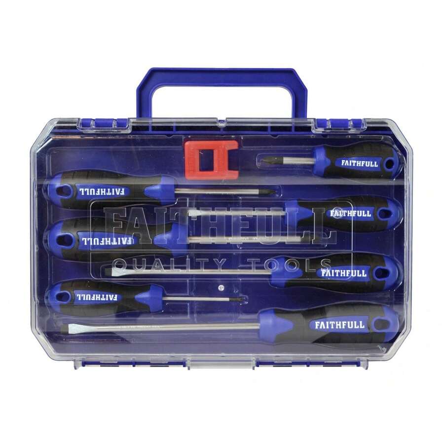 Soft Grip Screwdriver Set, 8 Piece (Multi Colour) - (TK12529) - Multicolor - View 1