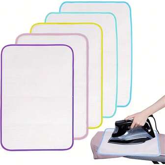 Panno protettivo da stiro - Tappetino isolante ad alta temperatura e pressione, protezione per capi, protezione per la cura degli indumenti, design a rete di ventilazione per prevenire segni di bruciatura, senza bisogno di elettricità, molto adatto per uso domestico, soluzione per stirare in casa | Trattamento indumenti di | Struttura a rete, rete da cucire, accessori per la casa (colore casuale)