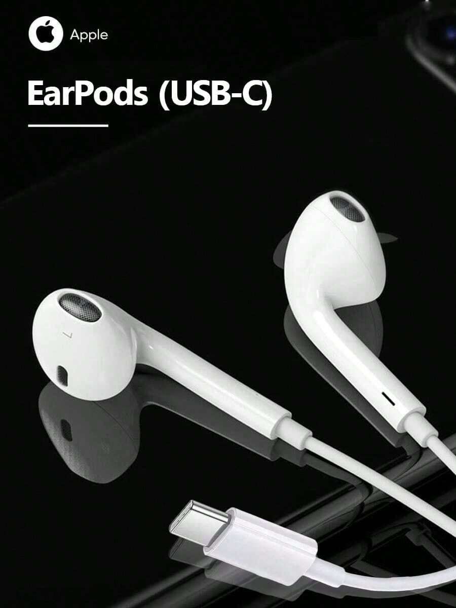 Apple Apple/Apple Original EarPods Wired Headphones USB-C Connector Genuine - trắng - Xem 1