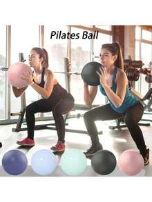 Home Gym Fitness Yoga Ball, Thickened Anti-Burst Ball 25cm, Suitable For Pilates, Prenatal Balance And Stability - Black - View 2