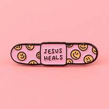 Jesus Heals Enamel Pin Lapel Pins Badges On Backpack Women's Brooch Clothes Gift Jewelry Fashion Accessories - Nhiều màu - Xem 4