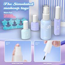 Girls' Make-Up Play Set, Children's Performance Handbag, Princess Role-Play Toy, Portable Princess Cosmetic Case Ideal For Girls Aged 3-8, This Make-Up Play Set Simulates Dressing Up Scenarios For Fashion-Themed Make-Up Parties. Perfect Birthday Or Christmas Gift (Note: Contains Non-Functional Cosmetics; Cannot Be Applied To Skin). - Multicolor - View 7