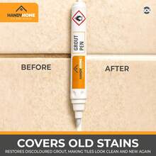 SOL 2pk Grout Pen – Tile Marker For Refreshing Grout Lines – Easy To Use Reviver For Bathroom, Kitchen, Wall And Floor Tiles – Quick Drying Coverage For A Clean And Neat Finish - White - View 6