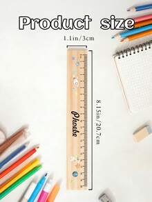 Personalised Wooden Rulers - Teacher Gifts - Laser Engraved 20cm Wooden Ruler, Custom Wooden Ruler,School Enrollment Gifts,Back To School,Personalized School Ruler,First Day Of School Gift,School Supplies.