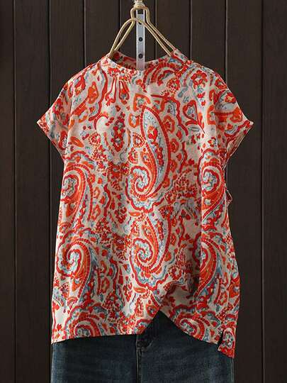 Casual Loose Luxury Chic Blouse, Fashionable Women Top, Summer