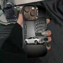 1PC 911 P- 992 GT3RS Funda para Teléfono Funda IMD color plata para 17 16 15 14 13 12 11 Pro Max Plus - z9 - Ver 11