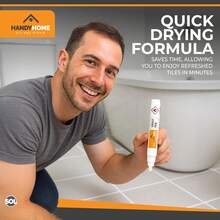 SOL 2pk Grout Pen – Tile Marker For Refreshing Grout Lines – Easy To Use Reviver For Bathroom, Kitchen, Wall And Floor Tiles – Quick Drying Coverage For A Clean And Neat Finish - White - View 5