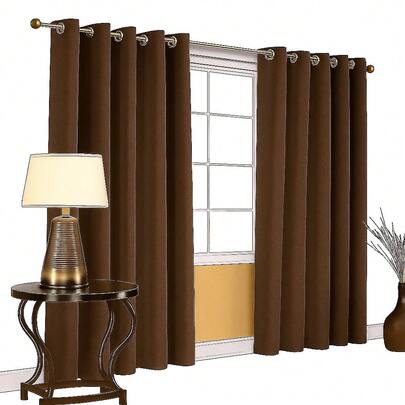 Cortinas Blackout Argollas Metálicas 274 x 213 Impide paso de la luz con forro térmico aislante reduce ruido perfectas para dormitorio sala baño cocina, cortinas opacas navidad navideño Christmas hogar