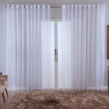 Curtain Living Room Voile Checkered Charm Decoration 4.00x2.80 - 白色 - 查看 6