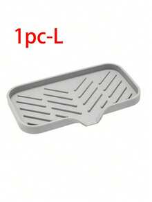 1pc Silicone Soap Dish With Drainage Function - Anti-Splash, Non-Slip Countertop Mat, Suitable For Kitchen And Bathroom Sink