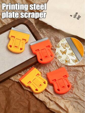 1pc Nail Art Scraper Tool, For Nail Sticker Application, Glue Removal, Cleaning & Multi-Purpose Use, Suitable For Manicure, Pedicure, Nail Art - Compact & Portable Design - Durable Plastic Construction - Ideal For Home, Salon Or Spa - Easy To Clean And Store, Nail Accessory